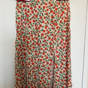 Floral Midi Skirt